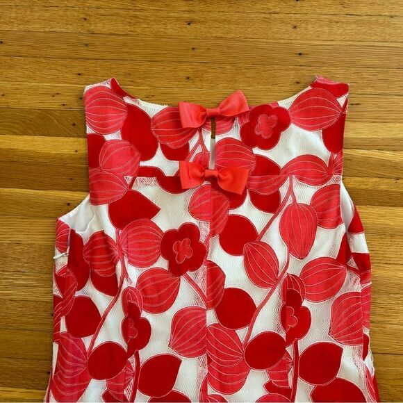 Talbots red/pink/white formal sleeveless dress NWT - Picture 4 of 7